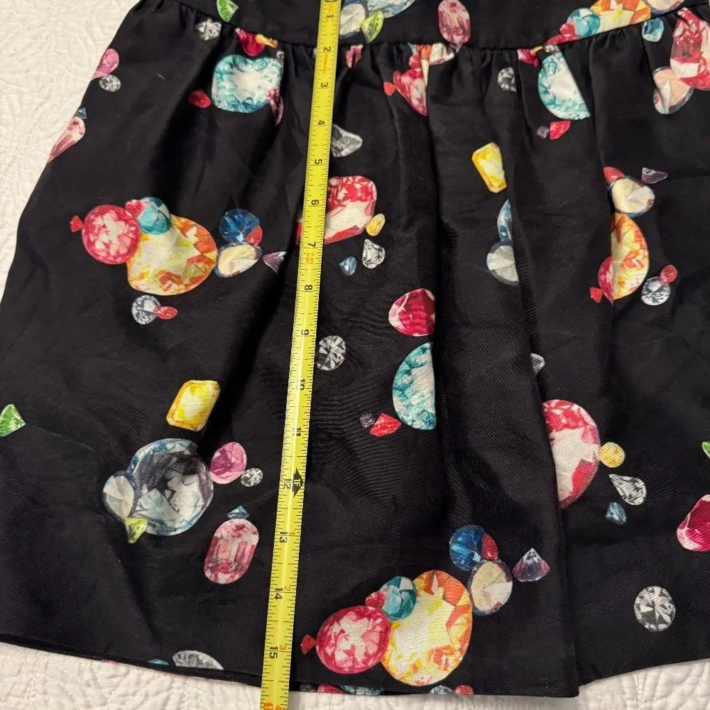Kate Spade Jewel Mini Skirt Black Multi Colored Size 0